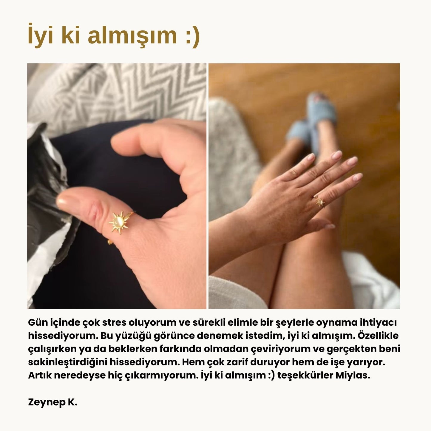 Miylas Anti-stres yüzükleri